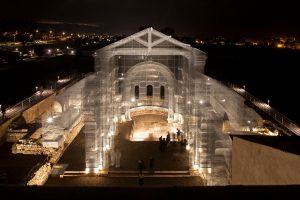 Basilica di Siponto notte